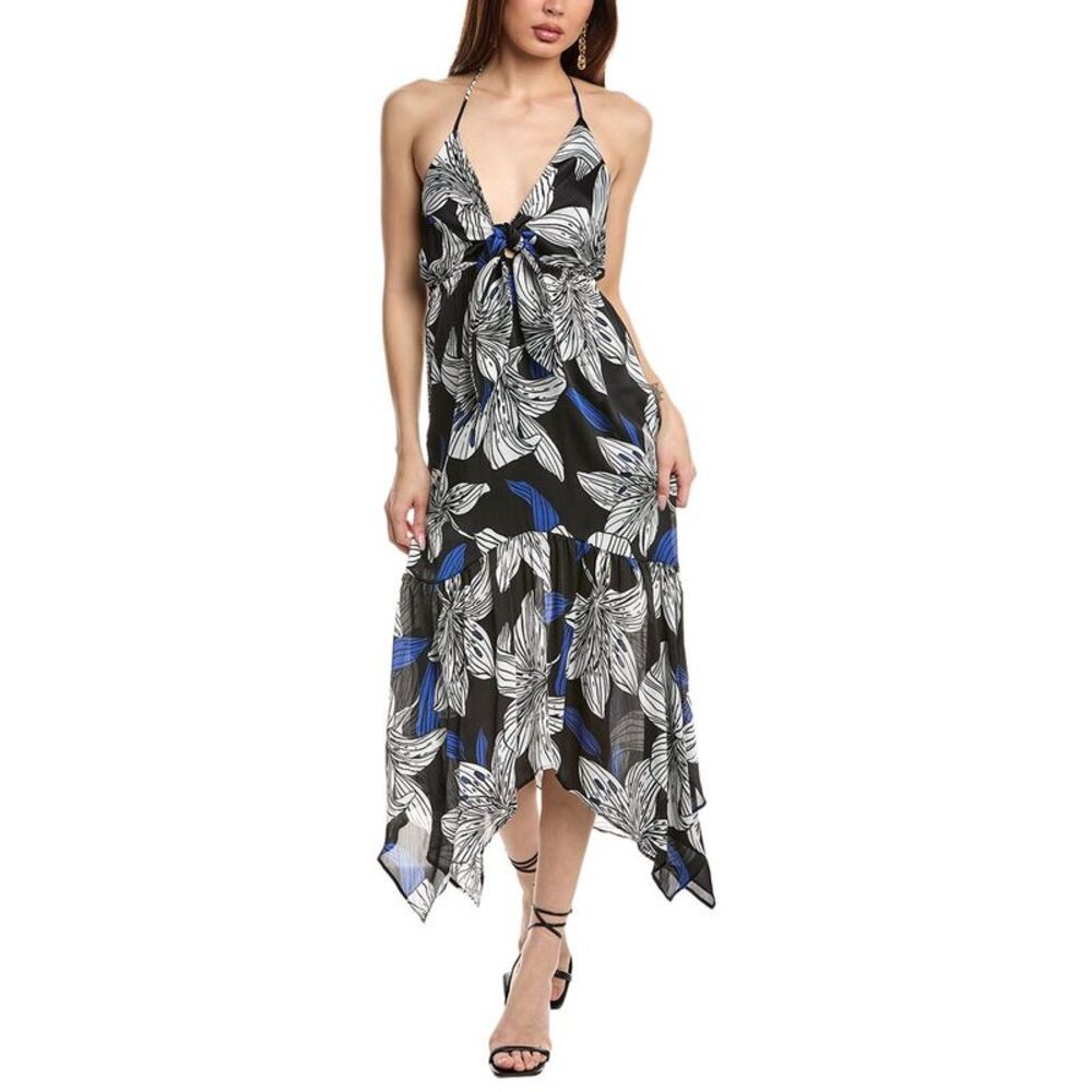 Ramy Brook Womens  Estrella Maxi Dress, Black